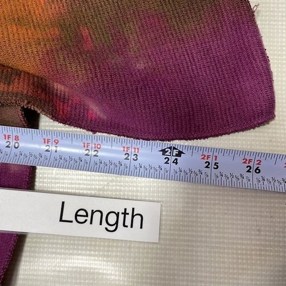Tie Dyed Vest Waffle Knit Pink Purple Brown Draped Size Small Medium - Picture 10 of 12